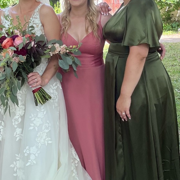 Size 6 Sedona colour DAVIDS BRIDAL bridesmaid dress - Picture 5 of 7